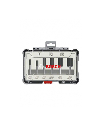 bosch powertools Bosch cutter set 6 pcs Straight 8mm shank - 2607017466