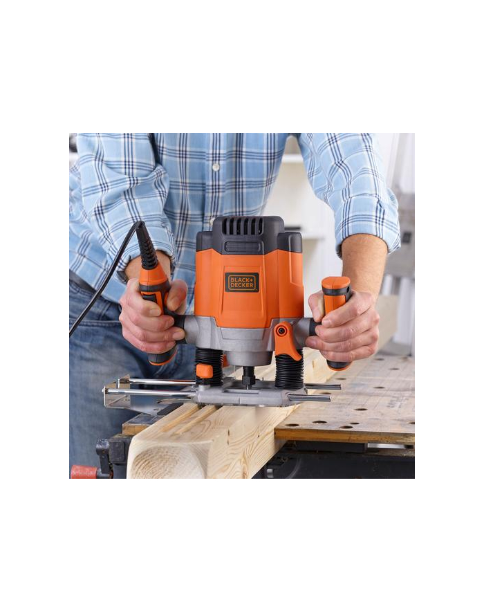 black+decker BLACK + DECKER electronics router KW1200E-QS (orange / black, 1,200 watts) główny