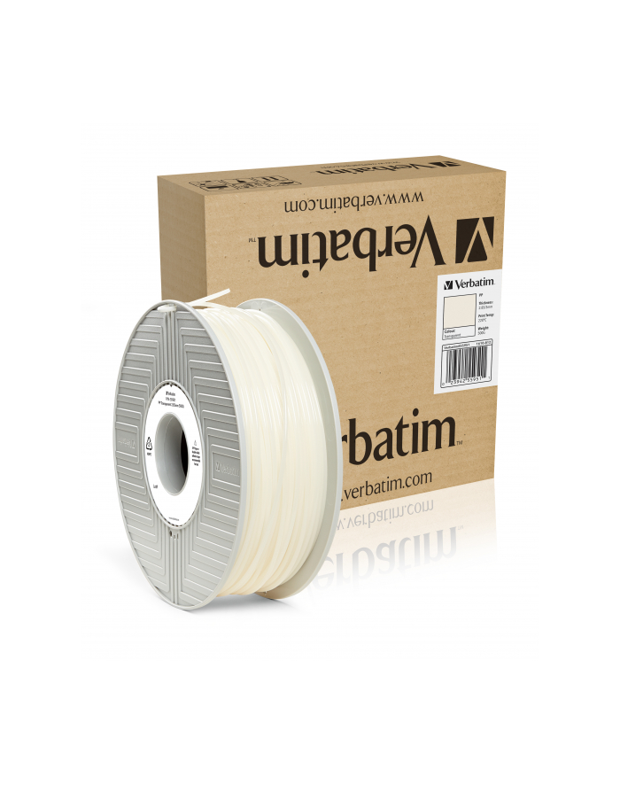 VERBATIM Filament PP 2,85mm       PP - 500g      transparent/hitzebeständig główny