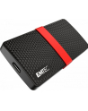 Emtec X200 Portable SSD 128 GB Solid State Drive (Black / Red, USB 3.2 C (5 Gbit / s)) - nr 1