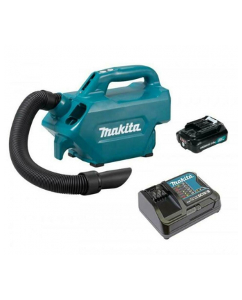 Makita cordless vacuum cleaner CL121DSA, handheld vacuum cleaner (blue / black, 1 x 12 volt lithium-ion battery 2.0 Ah)