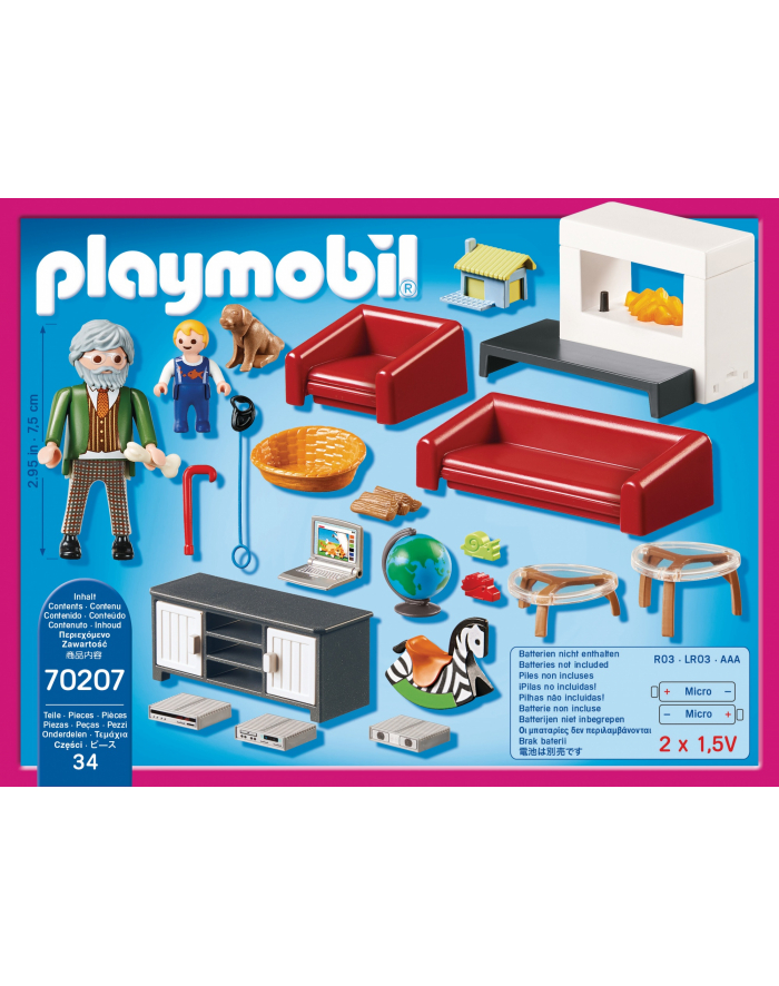 PLAYMOBIL 70207 Cozy living room, construction toys główny
