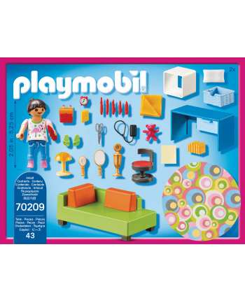 PLAYMOBIL 70,209 youth room, construction toys