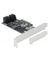 DeLOCK 4P SATA & 1Slot M.2 PCIe x4 -LP - nr 12