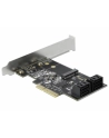 DeLOCK 4P SATA & 1Slot M.2 PCIe x4 -LP - nr 2
