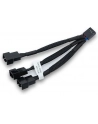 EKWB 3x splitter cable for 4 Pin PWM fan, 10cm, Y-cable (black) - nr 7