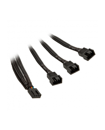 EKWB 3x splitter cable for 4 Pin PWM fan, 10cm, Y-cable (black) nr 1