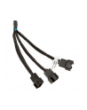 EKWB 3x splitter cable for 4 Pin PWM fan, 10cm, Y-cable (black) - nr 7