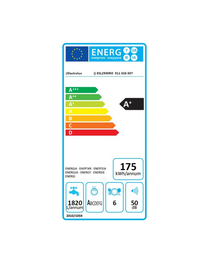 electrolux Zmywarka ESL2500RO główny