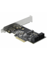 DeLOCK 4P SATA & 1Slot M.2 PCIe x4 -LP - nr 8