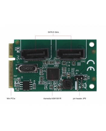 DeLOCK mini PCIe Konv.> 2xSATA m. RAID