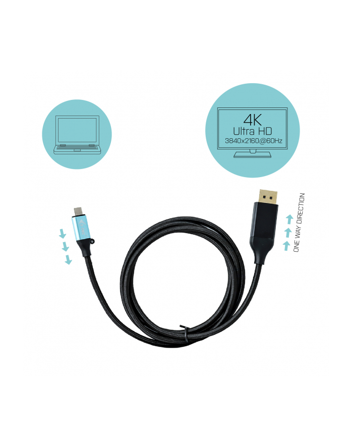 i-tec USB-C Display-Port 4K / 60Hz 1,50m - C31CBLDP60HZ główny