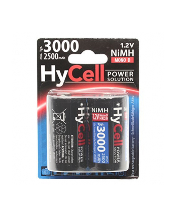 HyCell Battery Mono D Type 3000 mAh 1.2V 2er - nickel