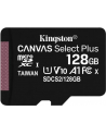 kingston Karta pamięci microSD 128GB Canvas Select Plus 100MB/s Adapter - nr 70