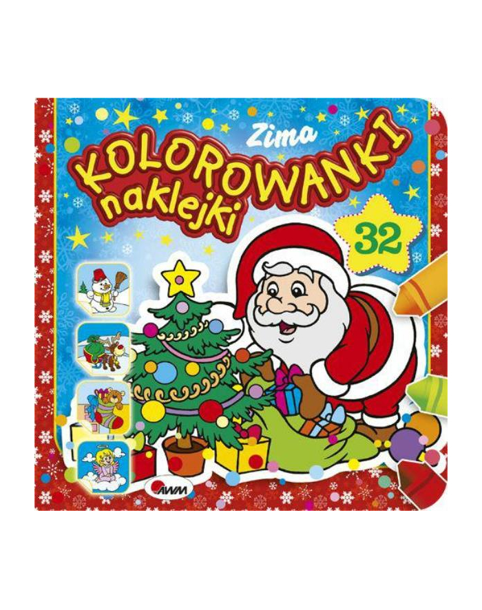 morex Książka Kolorowanki Naklejki Zima główny
