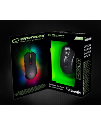 esperanza Mysz przewodowa dla graczy 6d opt. usb mx601 assassin