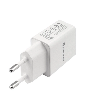 Ładowarka sieciowa everActive SC-200 (USB; kolor biały)