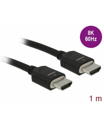 Kabel DELOCK 85293 (HDMI M - HDMI M; 1m; kolor czarny)