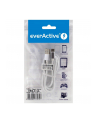 Kabel zasilający everActive CBS-1CW (USB - USB typu C ; 1m; kolor biały) - nr 2