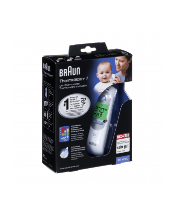 Termometr Elektroniczne do ucha Braun ThermoScan 7 IRT6520 (Pomiar kontaktowy; kolor biały) nr 2
