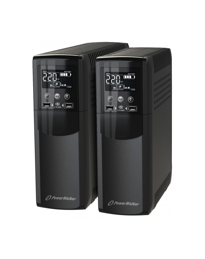 Zasilacz awaryjny UPS POWER WALKER VI 600 CSW FR (Desktop; 600VA) główny
