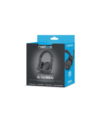 Słuchawki z mikrofonem NATEC Rhea NSL-1452 (kolor czarny