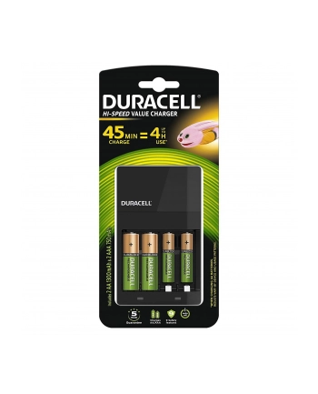 Ładowarka DURACELL do akumulatorów CEF14 + aku 4szt nr 1