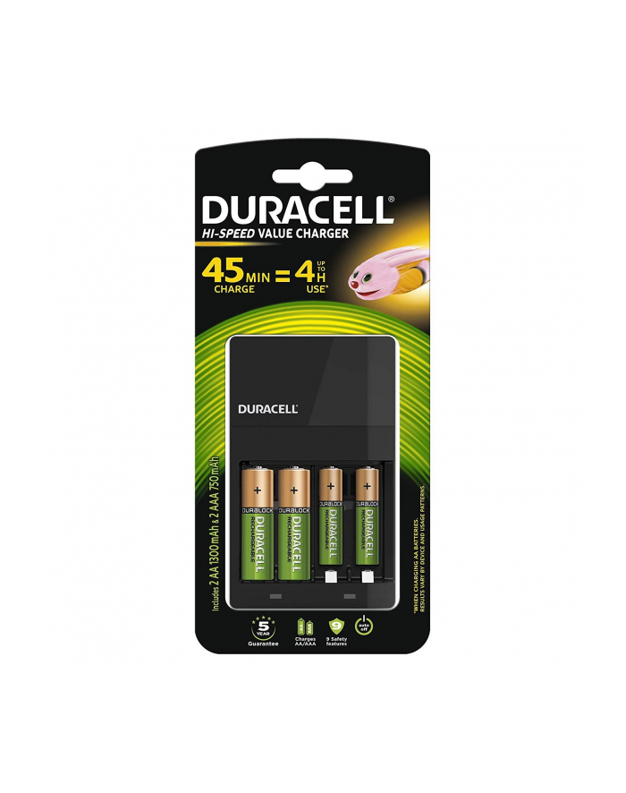 Ładowarka DURACELL do akumulatorów CEF14 + aku 4szt główny