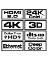 Kabel SAVIO Kable HDMI 20 CL141 (HDMI M - HDMI M; 10m; kolor czarny) - nr 5