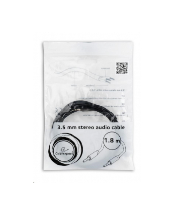 Kabel GEMBIRD CCAP-444-6 (Mini Jack M - Mini Jack M; 1 8m; kolor czarny)