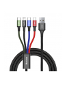 Zestaw kabli zasilający Baseus CA1T4-B01 (USB - Lightning  Micro USB  USB typu C ; 1 2m; kolor czarny) - nr 11
