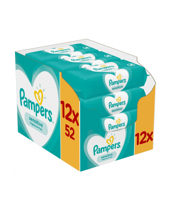 Zestaw chusteczek Pampers Chusteczki Pampers Sensitive 12x52 (52)