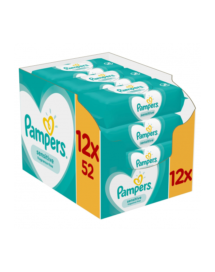 Zestaw chusteczek Pampers Chusteczki Pampers Sensitive 12x52 (52) główny