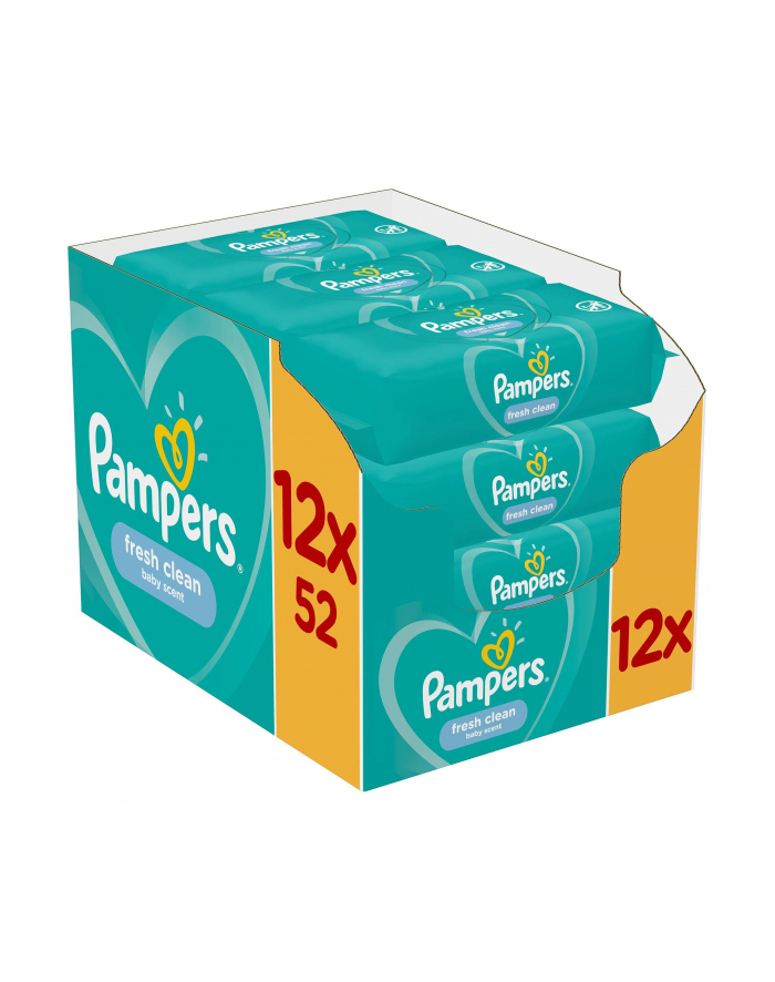 Zestaw chusteczek Pampers Chusteczki Pampers FreshClean12x52 (52) główny