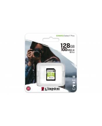 Karta pamięci Kingston Canvas Select Plus SDS2/128GB (128GB; Class U3  V30; Karta pamięci)