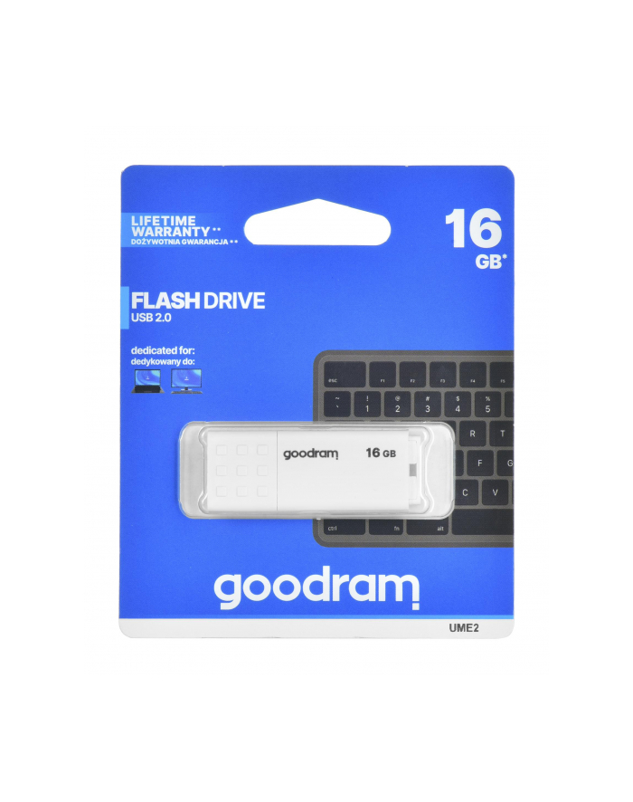 goodram Pendrive UME2 16GB USB 2.0 Biały główny