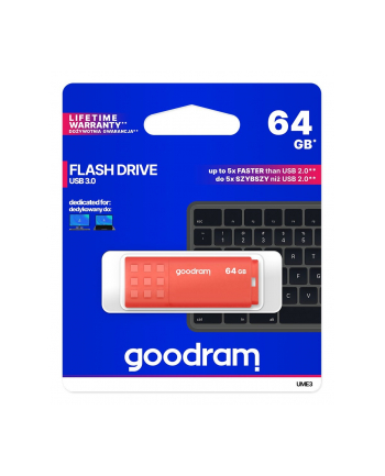 goodram Pendrive UME3 64GB USB 3.0 Pomarańczowy