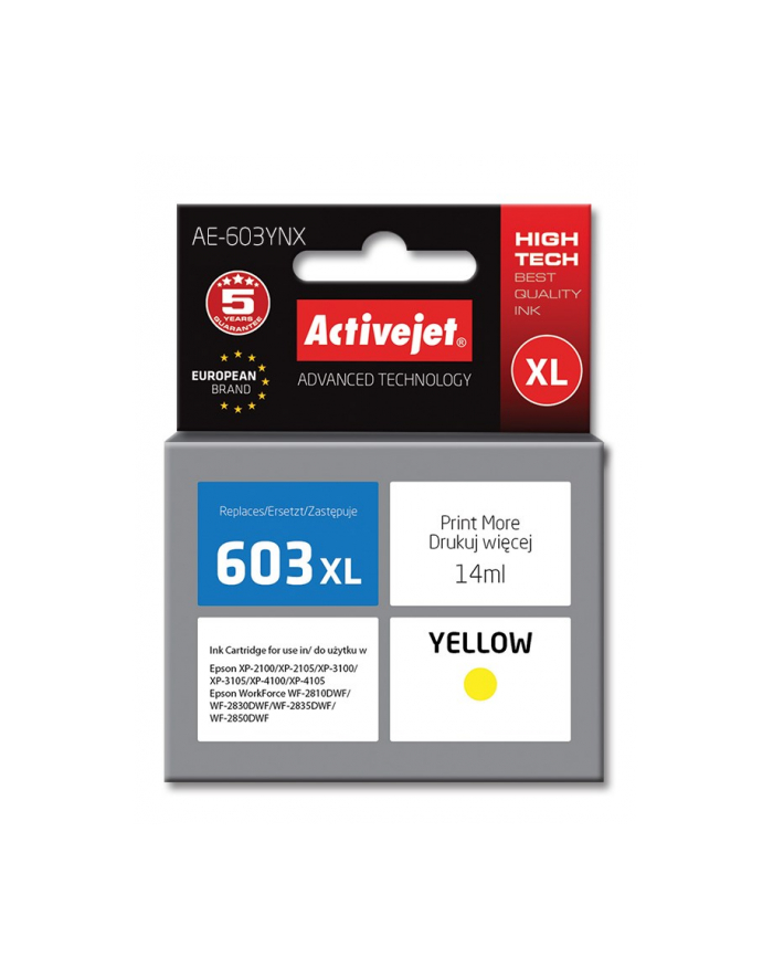 Activejet tusz do Epson 603XL AE-603YNX główny