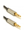 Kabel GEMBIRD CCAP-444-1M (Mini Jack M - Mini Jack M; 1m; kolor czarny) - nr 1