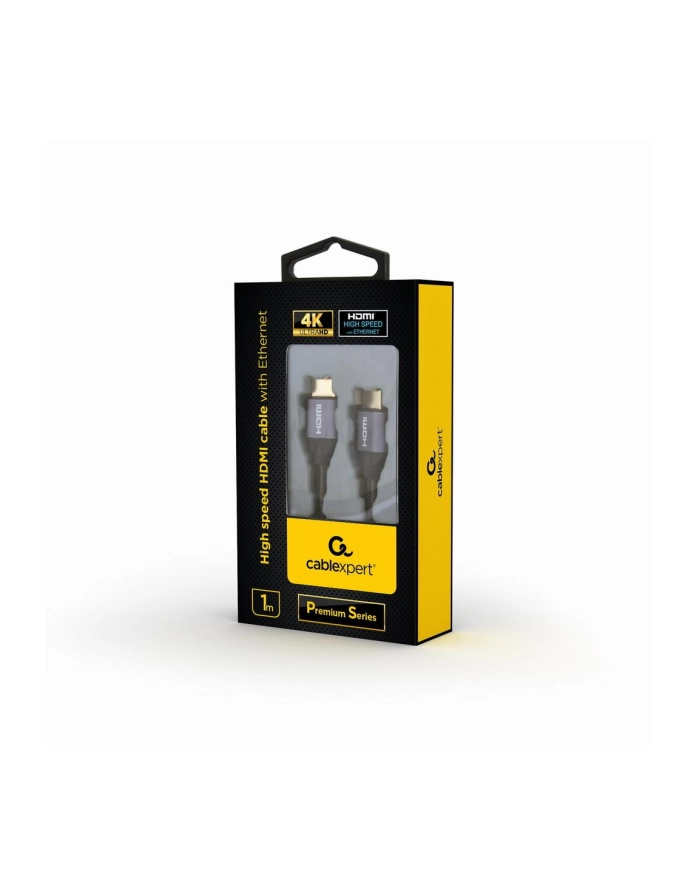 Kabel GEMBIRD Seria Premium CCBP-HDMI-1M (HDMI M - HDMI M; 1m; kolor czarny) główny