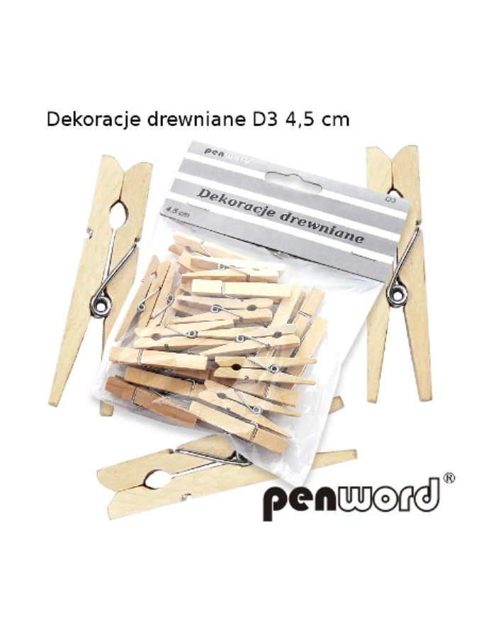 polsirhurt Dekoracje drewniane (spinacz) D3 4,5cm kolor drzewa główny