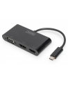 digitus Adapter graficzny HDMI/DP/VGA 4K 60Hz UHD/ FHD na USB 3.1 Typ C, z audio, czarny - nr 1