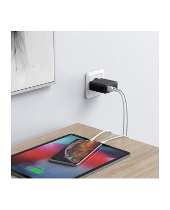 aukey Ultraszybka ładowarka sieciowa 2xUSB Power Delivery (1xUSB A+1xUSB C) 60W 5.4A  PA-D3