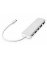 digitus HUB/Koncentrator 4-portowy USB 3.0 SuperSpeed z Typ C Power Delivery, aluminium - nr 62