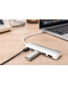 digitus HUB/Koncentrator 4-portowy USB 3.0 SuperSpeed z Typ C Power Delivery, aluminium - nr 64