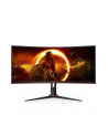 aoc Monitor CU34G2X/BK 34 cale VA 144Hz 1ms HDMIx2 DP - nr 124