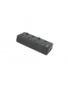 natec Hub USB 4 porty Mantis 2 USB 3.0 z włącznikiem + zasilacz - nr 45
