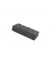 natec Hub USB 4 porty Mantis 2 USB 3.0 z włącznikiem + zasilacz - nr 52
