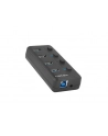natec Hub USB 4 porty Mantis 2 USB 3.0 z włącznikiem + zasilacz - nr 54