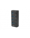 natec Hub USB 4 porty Mantis 2 USB 3.0 z włącznikiem + zasilacz - nr 50